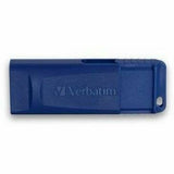 Verbatim 128GB USB Flash Drive - Blue - 128 GB - Blue - 1 Pack - Retractable, Capless - 98659