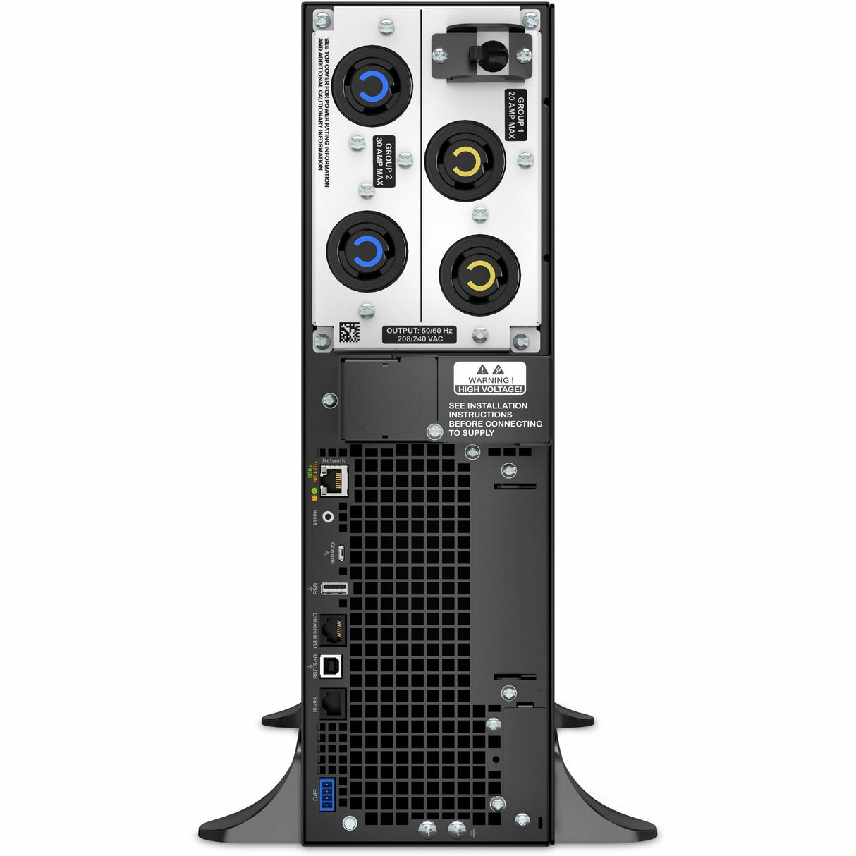 APC by Schneider Electric Smart-UPS SRT 5000VA 208V - Rack-mountable - 1.50 Hour Recharge - 208 V AC Input - 208 V AC Output - 2 x NEMA L6-20R, 2 x NEMA L6-30R - SRT5KXLT