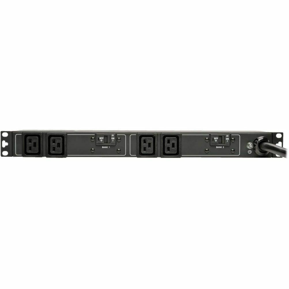 Tripp Lite PDU Basic 230V 32A 7.4kW C19 4 Outlet IEC309 Blue Horizontal 1URM - IEC 60309 32A BLUE (2P+E) - 4 x IEC 60320 C19 - 230 V AC - 7.70 kVA - 1URM Horizontal Rackmount, Wall Mountable, Under-co - PDUH32HV19