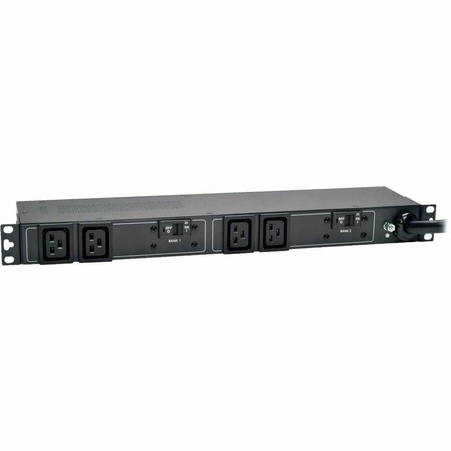 Tripp Lite PDU Basic 230V 32A 7.4kW C19 4 Outlet IEC309 Blue Horizontal 1URM - IEC 60309 32A BLUE (2P+E) - 4 x IEC 60320 C19 - 230 V AC - 7.70 kVA - 1URM Horizontal Rackmount, Wall Mountable, Under-co - PDUH32HV19