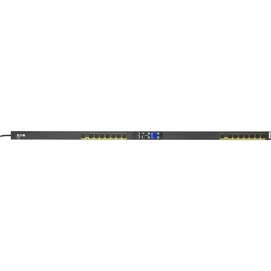 Eaton Managed Rack PDU 1.44 kW max 120V 12A 0U 16 Outlet Single-Phase PDU - NEMA 5-15P - 16 x NEMA 5-20R - 120 V AC - 1440 W - Network (RJ-45) - 36U - Vertical - Rack-mountable - EMA112-10