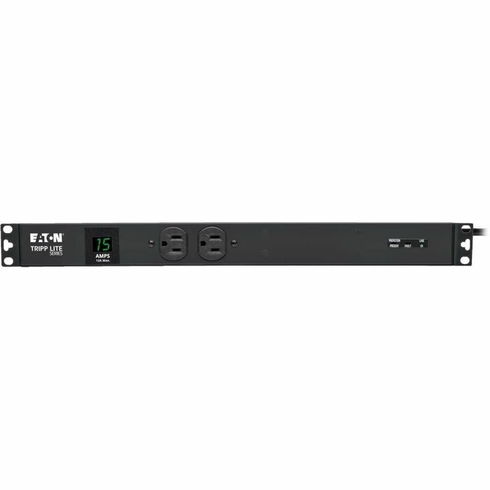 Tripp Lite PDU Metered Isobar Surge 120V 15A 5-15R 14 Outlet 5-15P 1URM - NEMA 5-15P - 14 x NEMA 5-15R - 120 V AC - 1440 W - 1U - Vertical - Wall-mountable, Rack-mountable - PDUMH15-ISO