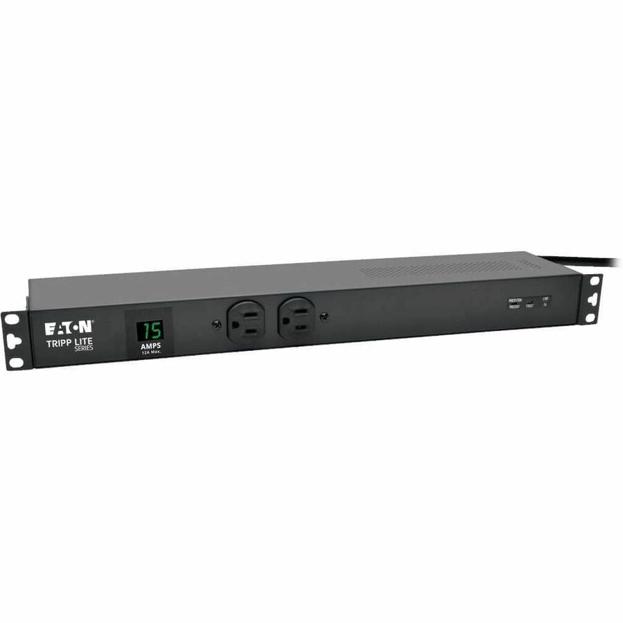 Tripp Lite PDU Metered Isobar Surge 120V 15A 5-15R 14 Outlet 5-15P 1URM - NEMA 5-15P - 14 x NEMA 5-15R - 120 V AC - 1440 W - 1U - Vertical - Wall-mountable, Rack-mountable - PDUMH15-ISO