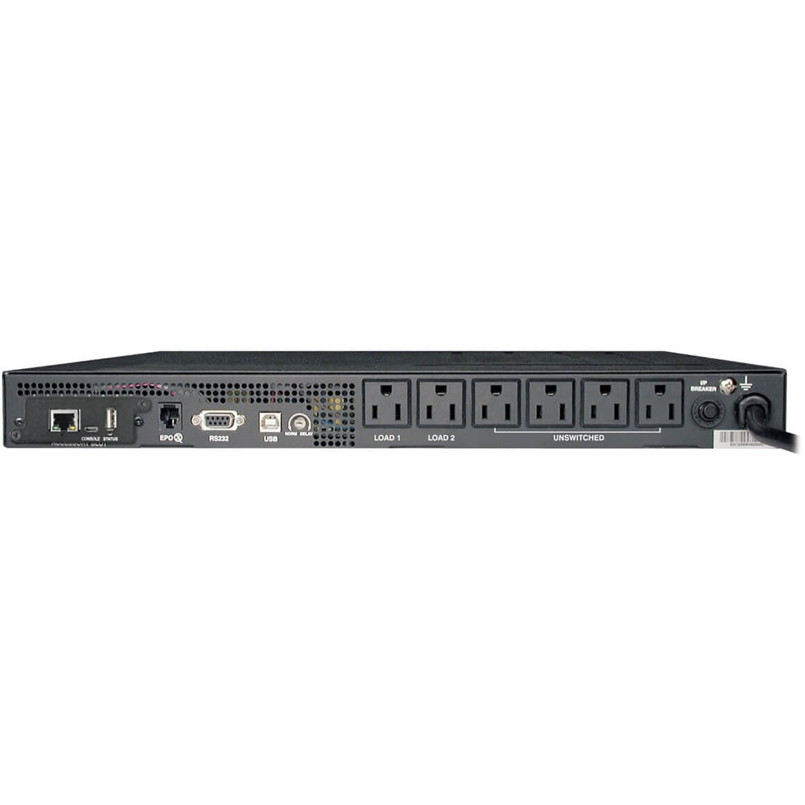 Tripp Lite UPS Smart 750VA 600W Rackmount AVR 120V Preinstalled WEBCARDLX Pure Sign Wave USB DB9 1URM - 750 VA/600 W - 120 V AC - 4.90 Minute Stand-by Time - 1U Rack-mountable - 6 x NEMA 5-15R - SMART750RM1UN