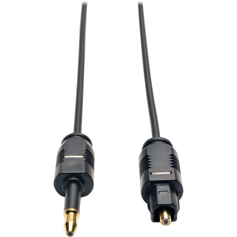 Tripp Lite 6ft Toslink to Mini Toslink Ultra Thin Digital SPDIF Audio Cable 6' 2M 2 Meter - Toslink for Audio Device, Home Theater System, DVD Player, CD Player, Satellite Receiver - 1 x Toslink Male  - A104-02M