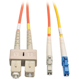 Tripp Lite 3M Fiber Optic Mode Conditioning Patch Cable LC/SC 10' 10ft 3 Meter - 10 ft Fiber Optic Network Cable for Network Device, Router, Switch - First End: 2 x LC Network - Male - Second End: 2 x - N425-03M