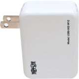 Tripp Lite Dual Port Travel USB Wall Charger Direct Plug-In 5V / 3.4A /17W - 5 V DC Output Voltage - 2.40 A Output Current - U280-002-W12