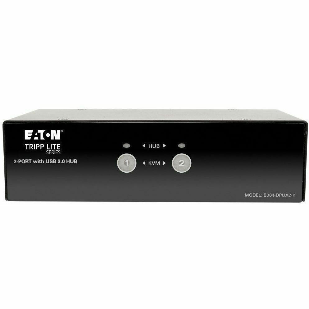 Tripp Lite 2-Port DisplayPort KVM Switch w/Audio, Cables and USB 3.0 SuperSpeed Hub - 2 Computer(s) - 1 Local User(s) - 2560 x 1600 - 6 x USB - 3 x DisplayPort - B004-DPUA2-K
