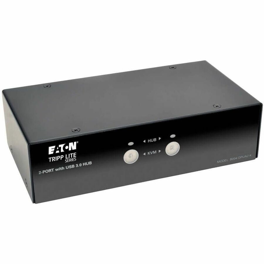 Tripp Lite 2-Port DisplayPort KVM Switch w/Audio, Cables and USB 3.0 SuperSpeed Hub - 2 Computer(s) - 1 Local User(s) - 2560 x 1600 - 6 x USB - 3 x DisplayPort - B004-DPUA2-K