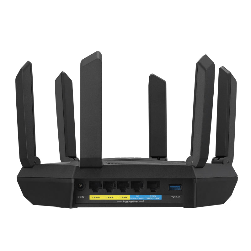 ASUS RT-AXE7800 wireless router Tri-band (2.4 GHz / 5 GHz / 6 GHz) Black - RT-AXE7800