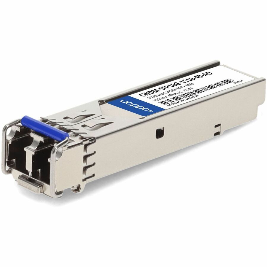 AddOn Cisco CWDM-SFP10G-1510-40 Compatible TAA Compliant 10GBase-CWDM SFP+ Transceiver (SMF, 1510nm, 40km, LC, DOM) - 100% compatible and guaranteed to work - CWDM-SFP10G-1510-40-AO