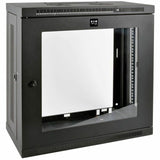 Tripp Lite 12U Wall Mount Rack Enclosure Server Cabinet 13" Depth w Acrylic Window - For LAN Switch, Patch Panel - 12U Rack Height19" Rack Depth - Wall Mountable, Floor Standing - Black - Steel, Acryl - SRW12U13G