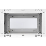 Tripp Lite 6U Wall Mount Rack Enclosure Server Cabinet White w/ Acrylic Glass Door - 6U Rack Height x 19" Rack Width - Wall Mountable - White - Steel, Acrylic - 200 lb Maximum Weight Capacity - 200 lb - SRW6UWG