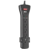 Tripp Lite Surge Protector Power Strip 7 Outlet 25 ft Cord Black 2160 J - 7 x NEMA 5-15R - 1800 VA - 2160 J - 120 V AC Input - SUPER725B
