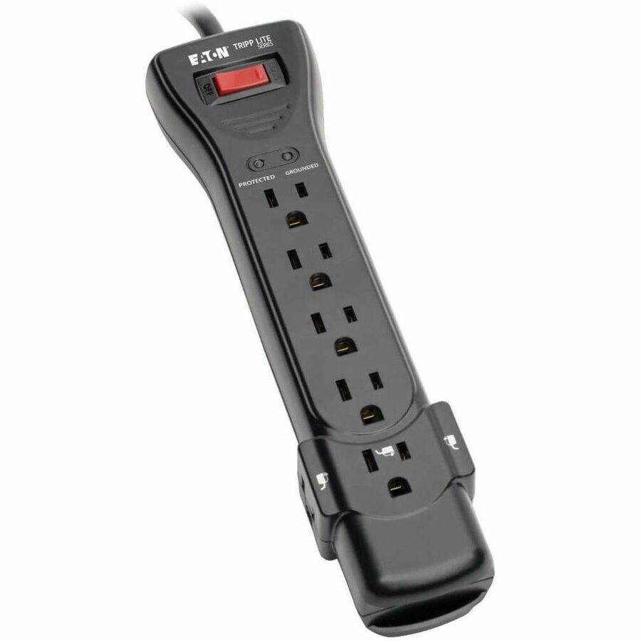 Tripp Lite Surge Protector Power Strip 7 Outlet 25 ft Cord Black 2160 J - 7 x NEMA 5-15R - 1800 VA - 2160 J - 120 V AC Input - SUPER725B