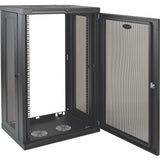 Tripp Lite 21U Wall Mount Rack Enclosure Server Cabinet w/ Door and Side Panels - 21U Rack Height x 19" Rack Width x 16.50" Rack Depth - Wall Mountable - Black - 200 lb Maximum Weight Capacity - 200 l - SRW21U