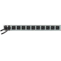 Eaton ATS Rack PDU 1U 120V 1.44 kW 2 NEMA 5-15P Input and 10 5-15R Single-Phase - NEMA 5-15P - 10 x NEMA 5-15R - 120 V AC - 1440 W - Network (RJ-45) - 1U - Horizontal - Rack-mountable - EATS115