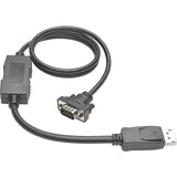 Tripp Lite 10ft DisplayPort to VGA / DP to VGA Adapter Active Converter with Latches DP 1.2 M/M - for Video Device, Projector, TV, Graphics Card, Monitor - 10 ft - 1 x HD-15 Male VGA - 1 x DisplayPort - P581-010-VGA-V2