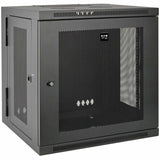 Tripp Lite 12U Wall Mount Rack Enclosure Server Cabinet Swinging Hinged Door Deep - For UPS - 12U Rack Height x 19" Rack Width x 24.50" Rack Depth - Wall Mountable - Black - 200 lb Maximum Weight Capa - SRW12USDP