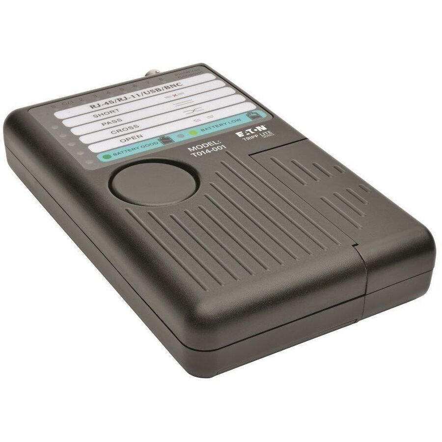 Tripp Lite Network Cable Continuity Tester Cat5/Cat6/6a RJ11 RJ45 USB BNC - Wireless Connectivity Testing, LAN Cable Testing, Fiber Optic Cable Testing, Crossed Pair Testing - Coaxial, Optical Fiber, ...  - T014-001