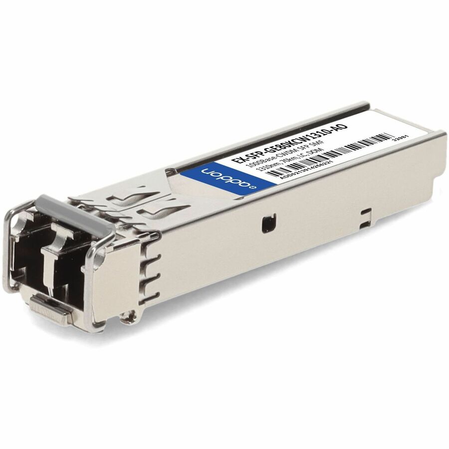 AddOn Juniper Networks EX-SFP-GE80KCW1310 Compatible TAA Compliant 1000Base-CWDM SFP Transceiver (SMF, 1310nm, 70km, LC, DOM) - 100% compatible and guaranteed to work - EX-SFP-GE80KCW1310-AO