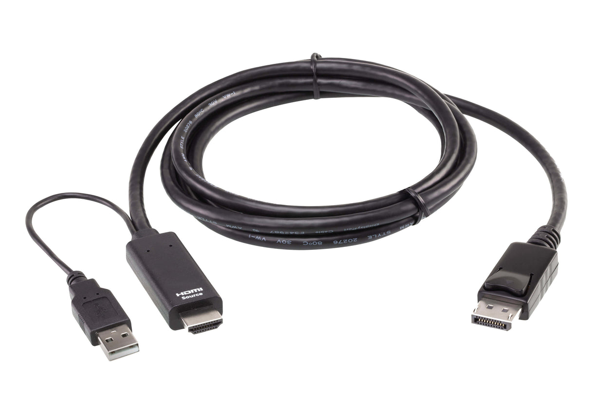 ATEN True 4K 1.8M HDMI to DisplayPort Cable - 2L7D02HDP