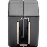 Tripp Lite Mini DisplayPort to DisplayPort Keystone Panel Mount Coupler Angled FF - 1 x Mini DisplayPort Female Digital Audio/Video - 1 x DisplayPort Female Digital Audio/Video - P169-000-KPA-BK