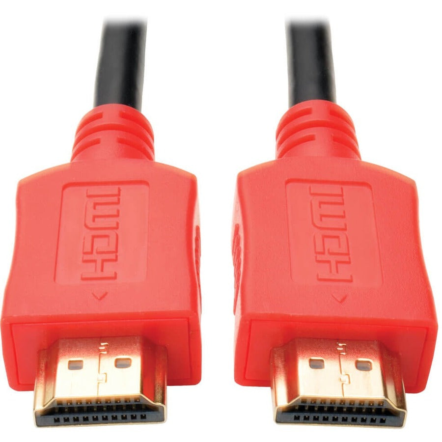 Tripp Lite 6ft High Speed HDMI Cable Digital A/V UHD HDMI 4Kx2K M/M Red 6' - HDMI for Monitor, TV, Projector, iPad, A/V Receiver, Audio/Video Device, Blu-ray Player, Camera - 1.28 GB/s - 6 ft - 1 x HD...  - P568-006-RD