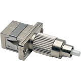 Tripp Lite Optical Fiber Cable Tester Adapter FC/SC 50/125 OM3 10 Gb M/F - 1 x FC Male Network - 1 x SC Female Network - Silver - T020-001-SC10G