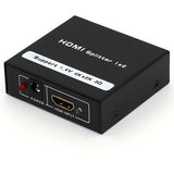 4XEM 2 Port HDMI 4K Splitter - 3840 × 2160 - 340 MHzMaximum Video Bandwidth - 82.02 ft Maximum Operating Distance - 1 x HDMI In - 2 x HDMI Out - 4XHDMI24K2K