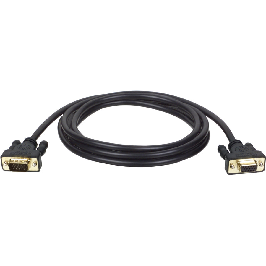 Tripp Lite 25ft VGA Monitor Extension Gold Cable Shielded HD15 M/F 25' - HD-15 Male - HD-15 Female - 25ft - P510-025