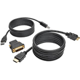 Tripp Lite 6ft HDMI DVI USB KVM Cable Kit USB A/B Keyboard Video Mouse 6' - P782-006-DH