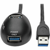 Tripp Lite 6ft 2-Port USB 3.0 SuperSpeed Desktop Extension Cable M/F 6' - USB for Digital Camera, Desktop Computer, Hard Drive, Notebook - 640 MB/s - Extension Cable - 5.91 ft - 1 x Type A Male USB - ...  - U324-006-DSK2