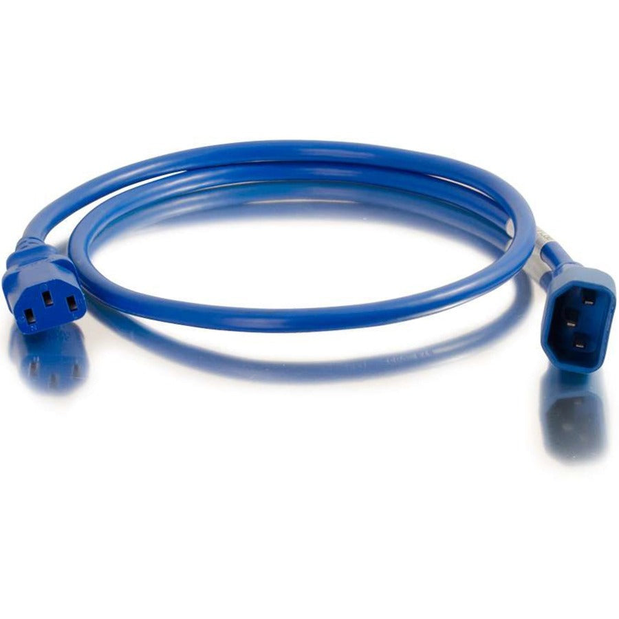 C2G Standard Power Cord - For PDU, Server, Switch - 250 V AC15 A - Blue - 6 ft Cord Length - 17552