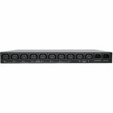 Tripp Lite PDU Switched ATS 2/2.4KW 200/240V 10 C13 2 C14 3.6M Cords 1URM - IEC 60320 C14 - 10 x IEC 60320 C13 - 200 V AC, 208 V AC, 220 V AC, 230 V AC, 240 V AC - 2.40 kVA - Network (RJ-45) - 1U/2U -...  - PDUMH15HVATNET