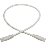 Tripp Lite 2ft Cat6 Gigabit Molded Patch Cable RJ45 M/M 550MHz 24 AWG White - Category 6 for Network Device, Router, Modem, Blu-ray Player, Printer, Computer - 128 MB/s - Patch Cable - 2 ft - 1 x RJ-4...  - N200-002-WH