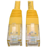 Tripp Lite 10ft Cat6 Gigabit Molded Patch Cable RJ45 MM 550MHz 24AWG Yellow - Category 6 for Network Device, Router, Modem, Blu-ray Player, Printer, Computer - 128 MB/s - Patch Cable - 10 ft - 1 x RJ-...  - N200-010-YW