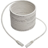 Tripp Lite 25ft Cat6 Gigabit Molded Patch Cable RJ45 M/M 550MHz 24AWG White - Category 6 for Network Device, Router, Modem, Blu-ray Player, Printer, Computer - 128 MB/s - Patch Cable - 25 ft - 1 x RJ-...  - N200-025-WH