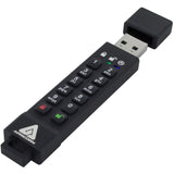 Apricorn 64GB Aegis Secure Key 3z USB 3.1 Flash Drive - 64 GB - USB 3.1 - 77 MB/s Read Speed - 72 MB/s Write Speed - 256-bit AES - 3 Year Warranty - TAA Compliant - ASK3Z-64GB