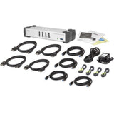 ATEN 4-Port USB 3.0 DisplayPort KVMP Switch-TAA Compliant - 4 Computer(s) - 1 Local User(s) - 3840 x 2160 - 8 x USB - Desktop - 5 - CS1914