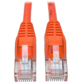 Tripp Lite 5ft Cat5 Cat5e Snagless Molded Patch Cable UTP Orange RJ45 M/M 5' - Category 5e for Network Device, Router, Switch, Printer, Server - 128 MB/s - Patch Cable - 5 ft - 1 x RJ-45 Male Network ...  - N001-005-OR