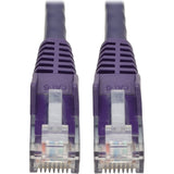 Tripp Lite 2ft Cat6 Snagless Molded Patch Cable UTP Purple RJ45 M/M 2' - Category 6 for Switch, Hub, Network Device, Router, Server, Modem, Network Adapter - 128 MB/s - Patch Cable - 2 ft - 1 x RJ-45 ...  - N201-002-PU