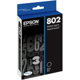 Epson DURABrite Ultra 802 Original Ink Cartridge - Black - Inkjet - 1 Each - T802120-S