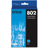Epson DURABrite Ultra 802 Original Ink Cartridge - Cyan - Inkjet - 1 Each - T802220-S