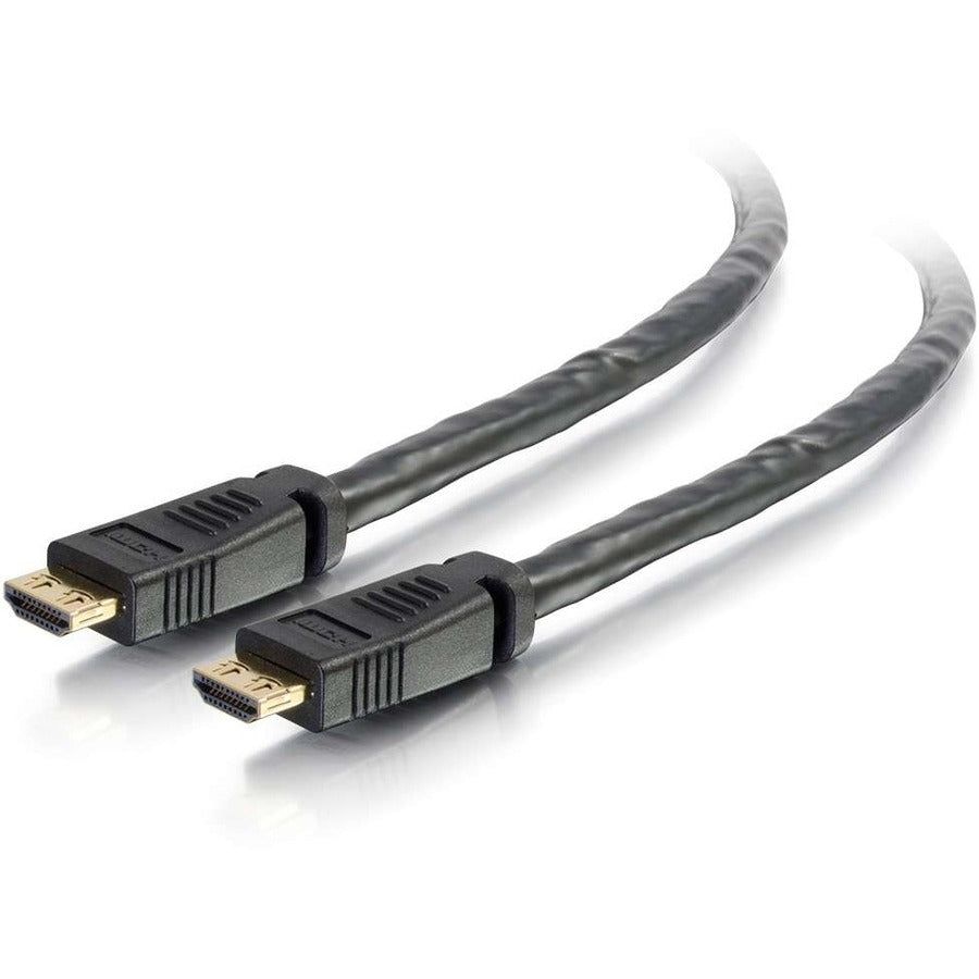 C2G 35ft 4K HDMI Cable with Gripping Connectors - Plenum Rated - HDMI for Audio/Video Device - 35 ft - 1 x HDMI Male Digital Audio/Video - 1 x HDMI Male Digital Audio/Video - Gold Plated Connector - G...  - 42530