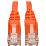 Tripp Lite 6ft Cat6 Snagless Molded Patch Cable UTP Orange RJ45 M/M 6' - Category 6 for Switch, Hub, Network Device, Router, Modem, Server, Network Adapter - 128 MB/s - Patch Cable - 6 ft - 1 x RJ-45 ...  - N201-006-OR