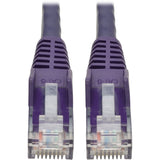 Tripp Lite 6ft Cat6 Snagless Molded Patch Cable UTP Purple RJ45 M/M 6' - Category 6 for Switch, Hub, Network Device, Router, Modem, Server, Network Adapter - 128 MB/s - Patch Cable - 6 ft - 1 x RJ-45 ...  - N201-006-PU