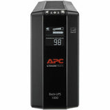 APC by Schneider Electric Back UPS Pro BX1000M, Compact Tower, 1000VA, AVR, LCD, 120V - Tower - AVR - 12 Hour Recharge - 4.30 Minute Stand-by - 120 V AC Input - 120 V AC Output - 8 x NEMA 5-15R - BX1000M