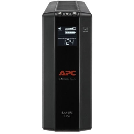 APC by Schneider Electric Back UPS Pro BX1350M, Compact Tower, 1350VA, AVR, LCD, 120V - Tower - 16 Hour Recharge - 2 Minute Stand-by - 120 V AC Input - 120 V AC Output - 10 x NEMA 5-15R - BX1350M