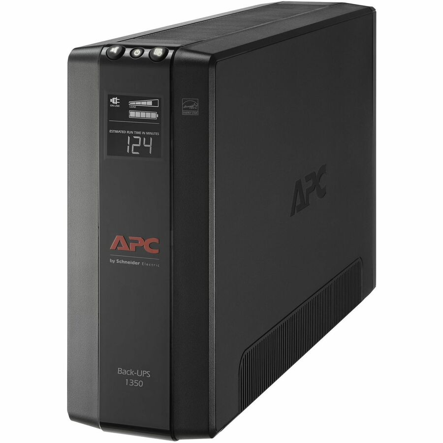 APC by Schneider Electric Back UPS Pro BX1350M, Compact Tower, 1350VA, AVR, LCD, 120V - Tower - 16 Hour Recharge - 2 Minute Stand-by - 120 V AC Input - 120 V AC Output - 10 x NEMA 5-15R - BX1350M